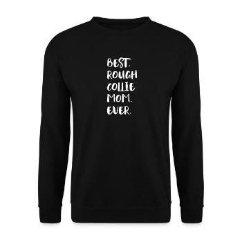 Rough Collie Longhair Collie - Unisex Sweatshirt - black - Front - Alina (178cm) & Michal (187cm)