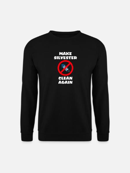 Anti Feuerwerk Gegen Böller - Unisex Pullover - Schwarz