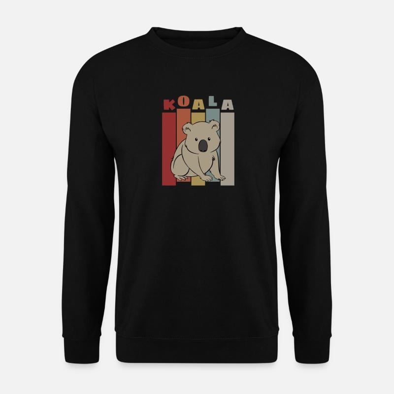 Koala Retro - Unisex Sweatshirt - black