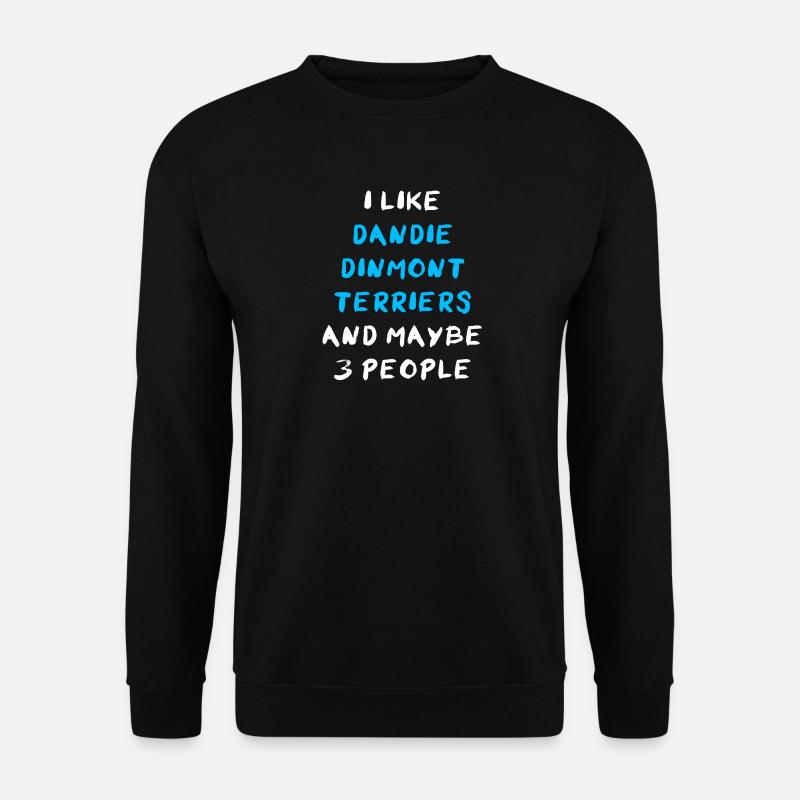 Dandie Dinmont Terrier - Sweat-shirt Unisexe - noir
