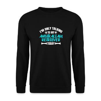 Australian Retriever Owner Owner - Unisex Sweatshirt - black - Front - Alina (178cm) & Michal (187cm)