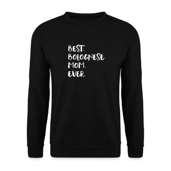 Bolognese Bolognese Dog Owners - Unisex Sweatshirt - black - Front - Alina (178cm) & Michal (187cm)