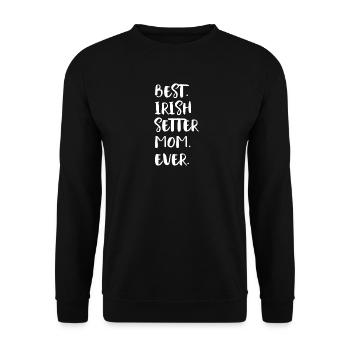 Irish Setter - Unisex Sweatshirt - black - Front - Alina (178cm) & Michal (187cm)
