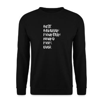 Bayerischer Gebirgsschweißhund - Unisex Pullover - Schwarz - Vorne - Alina (178cm) & Michal (187cm)