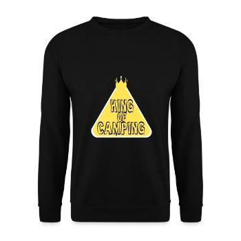 CAMPING KING - Sweat-shirt Unisexe - noir - Devant - Alina (178cm) & Michal (187cm)