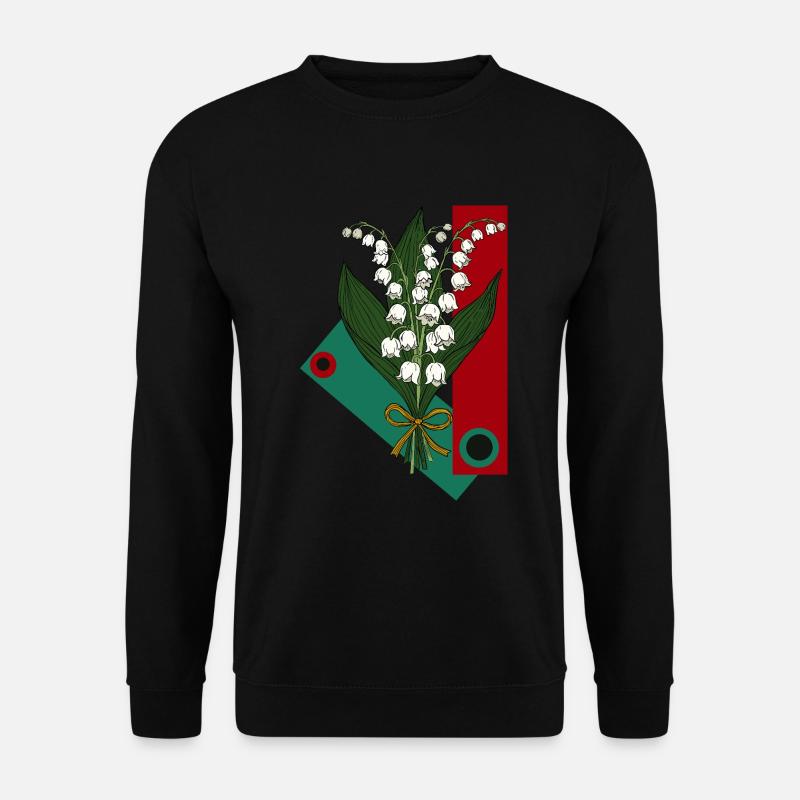 Maiglöckchen - Unisex Pullover - Schwarz