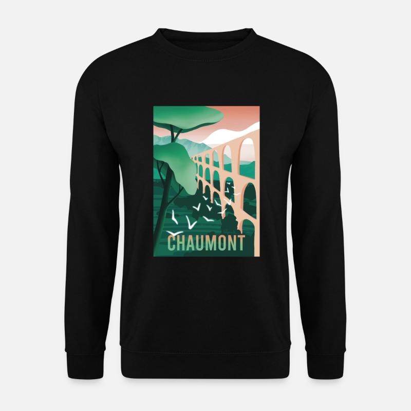 Chaumont Haute-Marne - Unisex Pullover - Schwarz