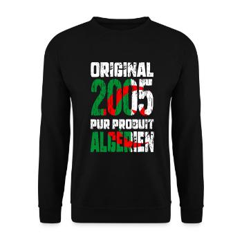 20th Anniversary - Original - 2005 - Algerian - Unisex Sweatshirt - black - Front - Alina (178cm) & Michal (187cm)