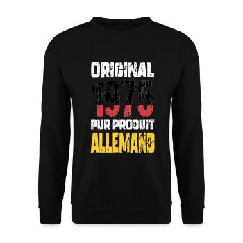 50th Anniversary - Original - 1975 - German - Unisex Sweatshirt - black - Front - Alina (178cm) & Michal (187cm)