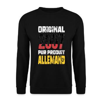 18th Birthday - Original - 2007 - German - Unisex Sweatshirt - black - Front - Alina (178cm) & Michal (187cm)
