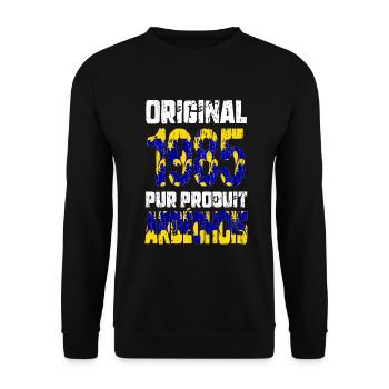 40-jähriges Jubiläum - Original - 1985 - Ardèche - Unisex Pullover - Schwarz - Vorne - Alina (178cm) & Michal (187cm)
