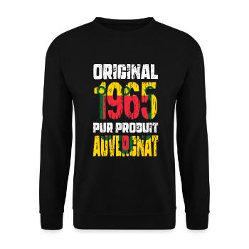 60th Anniversary - Original - 1965 - Auvergne - Unisex Sweatshirt - black - Front - Alina (178cm) & Michal (187cm)