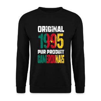30 Years Anniversary - Original - 1995 Cameroonian - Unisex Sweatshirt - black - Front - Alina (178cm) & Michal (187cm)