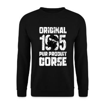 60. Jahrestag - Original - 1965 - Korsika - Unisex Pullover - Schwarz - Vorne - Alina (178cm) & Michal (187cm)