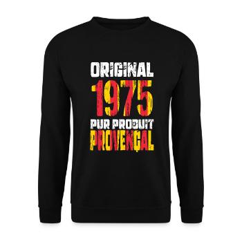 50th Anniversary - Original 1975 - Provençal - Unisex Sweatshirt - black - Front - Alina (178cm) & Michal (187cm)