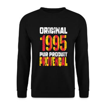 30th Anniversary - Original 1995 - Provençal - Unisex Sweatshirt - black - Front - Alina (178cm) & Michal (187cm)