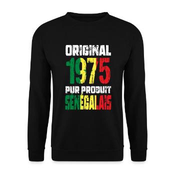 50th Anniversary - Original 1975 - Senegalese - Unisex Sweatshirt - black - Front - Alina (178cm) & Michal (187cm)