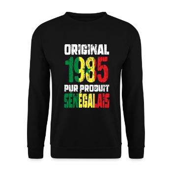 40th Anniversary - Original 1985 - Senegalese - Unisex Sweatshirt - black - Front - Alina (178cm) & Michal (187cm)