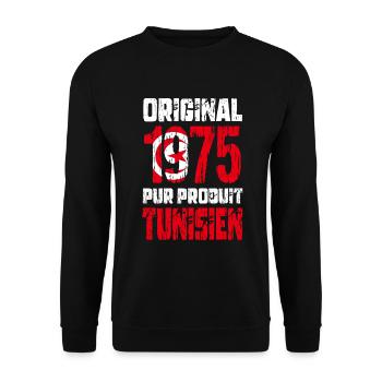50th Anniversary - Original 1975 - Tunisian - Unisex Sweatshirt - black - Front - Alina (178cm) & Michal (187cm)