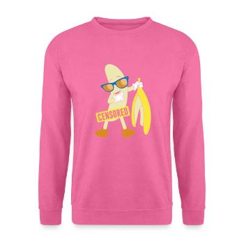 Censored naked banana - Unisex Sweatshirt - pink - Front