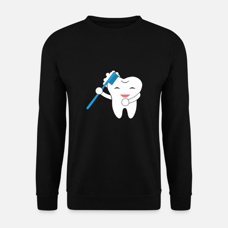 Zahn Zahnseide machen Tanz - Unisex Pullover - Schwarz