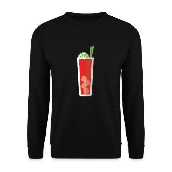 Bloody Mary - Unisex Sweatshirt - black - Front - Alina (178cm) & Michal (187cm)