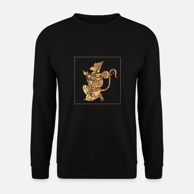 Hanuman monkey Ramayana - Unisex Sweatshirt - black