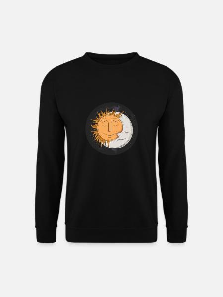 Moon and sun - Unisex Sweatshirt - black
