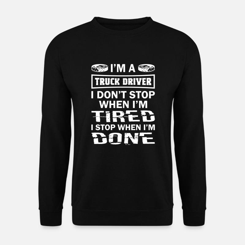 Truck Driver - Unisex Pullover - Schwarz