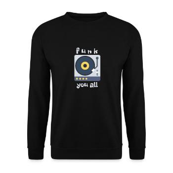 vous funk tous les LP pour brillant - Sweat-shirt Unisexe - noir - Devant - Alina (178cm) & Michal (187cm)