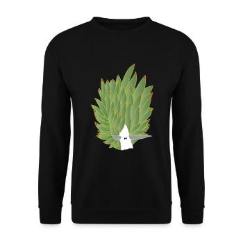 Leaf snail, leaf sheep, leaf sheep snail - Unisex Sweatshirt - black - Front - Alina (178cm) & Michal (187cm)