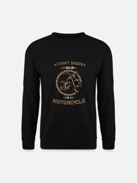 Schnarchen Motorrad Shirt Chopper Biker - Unisex Pullover - Schwarz