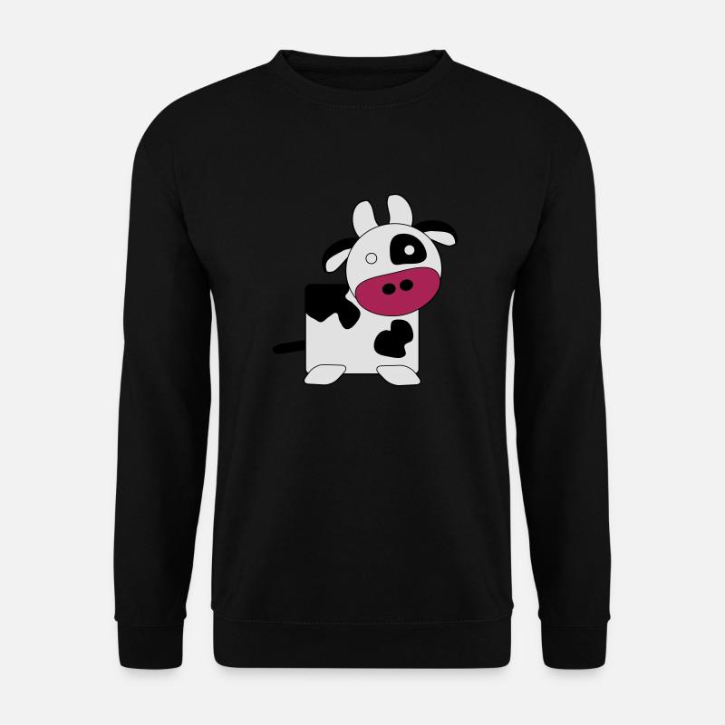 Kuh (groß) - Unisex Pullover - Schwarz