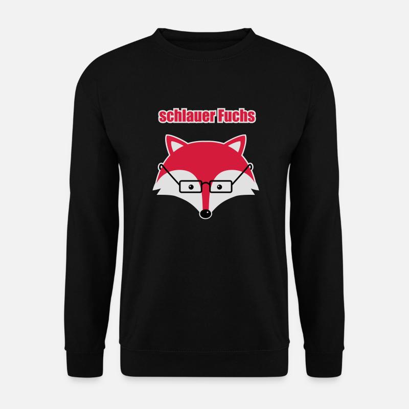 schlauer Fuchs - Unisex Pullover - Schwarz