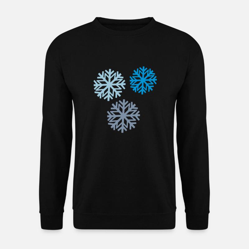 Schneeflocke 2 - Unisex Pullover - Schwarz