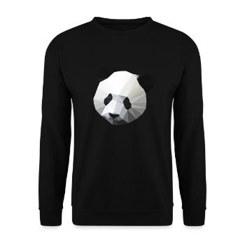 Polygon Panda - Unisex Pullover - Schwarz - Vorne - Alina (178cm) & Michal (187cm)