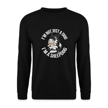 I'm a Sheepdog - Noir - Sweat-shirt Unisexe - noir - Devant - Alina (178cm) & Michal (187cm)