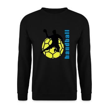 handball - Unisex Sweatshirt - black - Front - Alina (178cm) & Michal (187cm)