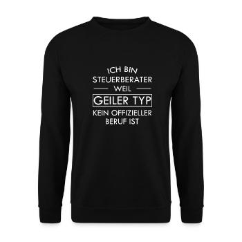Steuerberater - Unisex Pullover - Schwarz - Vorne - Alina (178cm) & Michal (187cm)