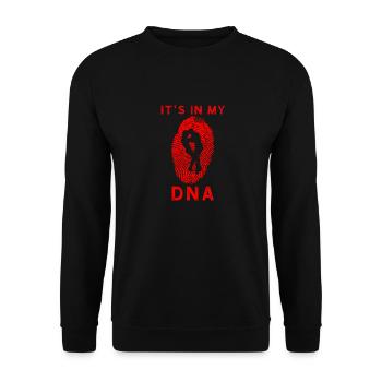 Bachata Kizomba Zouk It's in my DNA Gift Dance - Unisex Sweatshirt - black - Front - Alina (178cm) & Michal (187cm)