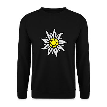 edelweiss_bayern_f3 - Sweat-shirt Unisexe - noir - Devant - Alina (178cm) & Michal (187cm)