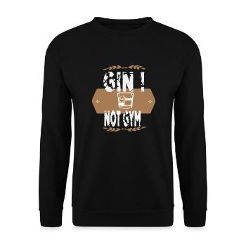 Gin - Sweat-shirt Unisexe - noir - Devant - Alina (178cm) & Michal (187cm)