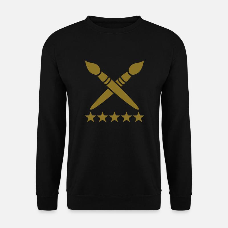 Pinsel - Unisex Pullover - Schwarz