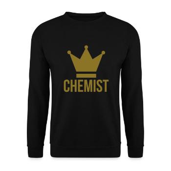 Chimiste / Chimie / Physique / Science / Geek - Sweat-shirt Unisexe - noir - Devant - Alina (178cm) & Michal (187cm)