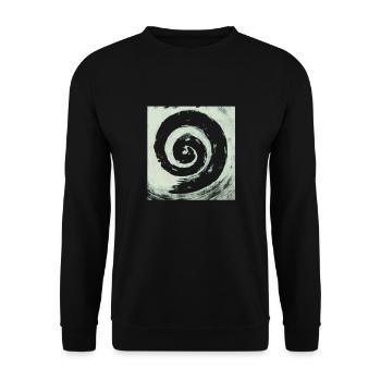 GRÜNE SPIRALE - Unisex Pullover - Schwarz - Vorne - Alina (178cm) & Michal (187cm)