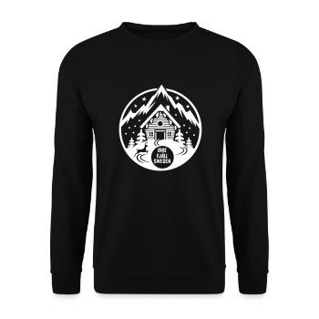 Station de ski Idre Fjäll en Suède - Sweat-shirt Unisexe - noir - Devant - Alina (178cm) & Michal (187cm)