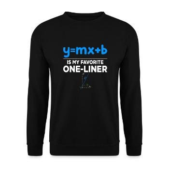 Mathematician Math Teacher Funny Sayings Gift - Unisex Sweatshirt - black - Front - Alina (178cm) & Michal (187cm)