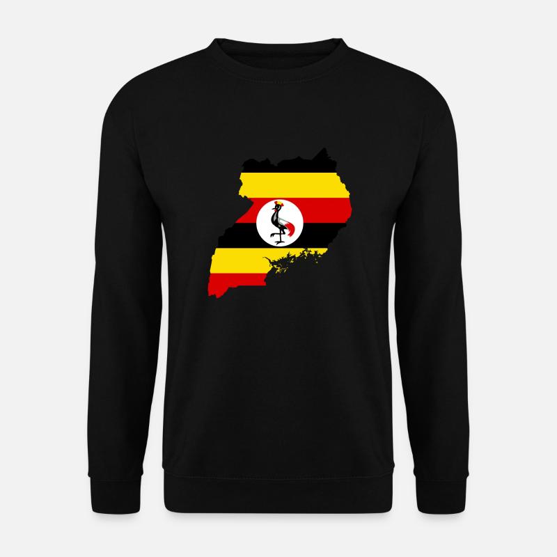 Uganda flag - Unisex Pullover - Schwarz