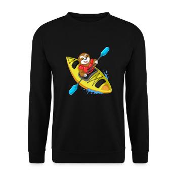 kayak paresseux - Sweat-shirt Unisexe - noir - Devant - Alina (178cm) & Michal (187cm)