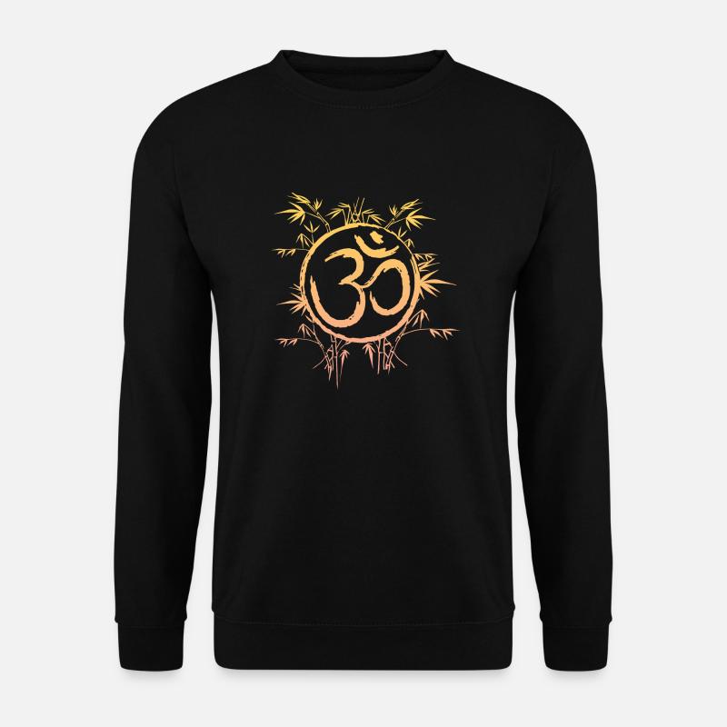 Yoga Om Aum Damen Mandala Buddha Hatha Vinyasa Goa - Unisex Pullover - Schwarz